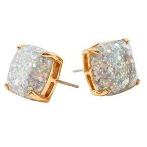 Kate spade ♠️ Square Glitter Stud Earrings NWT